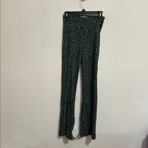 Green and Black Swirl‎ Pattern Pants Urban Outfitters Size Small